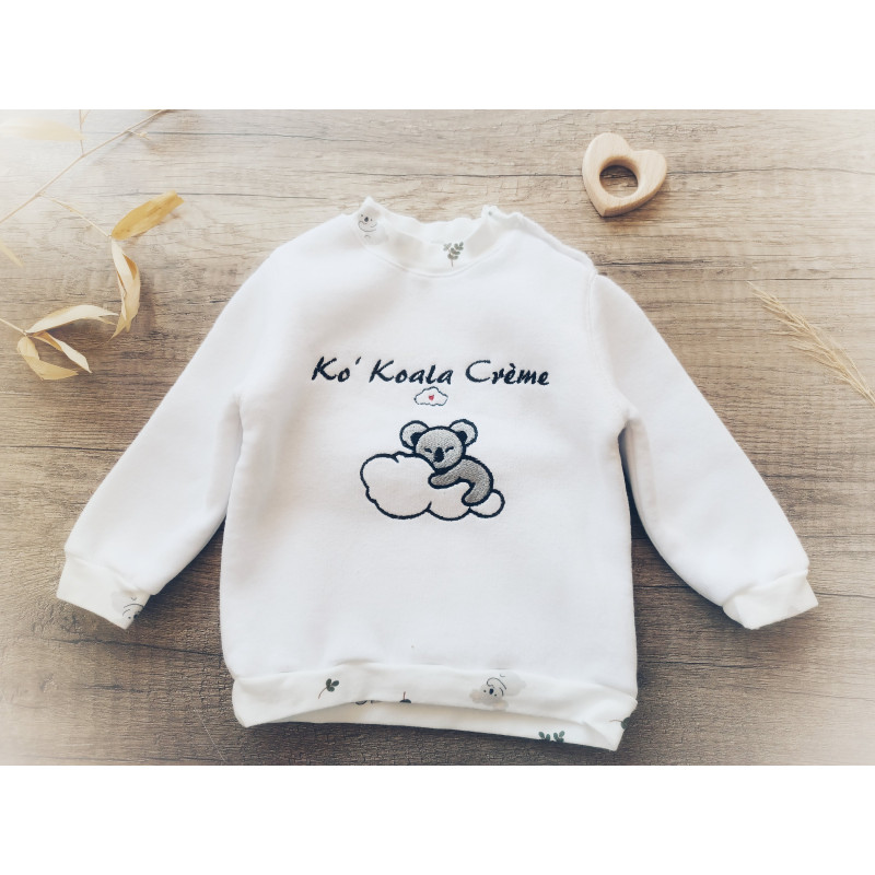 Sweats bébé personnalisés faits main en France - L'Atelier Priscillia