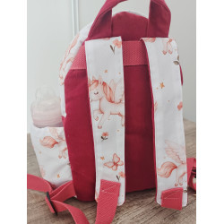 Sac à dos bébé brodé prénom - crèche, maternelle & sortie