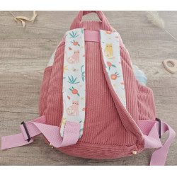 Sac à dos bébé brodé prénom - crèche, maternelle & sortie