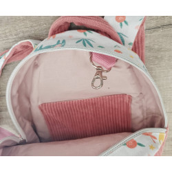 Sac à dos bébé brodé prénom - crèche, maternelle & sortie