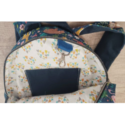 Sac à dos bébé brodé prénom - crèche, maternelle & sortie