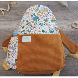 Sac à dos bébé brodé prénom - crèche, maternelle & sortie