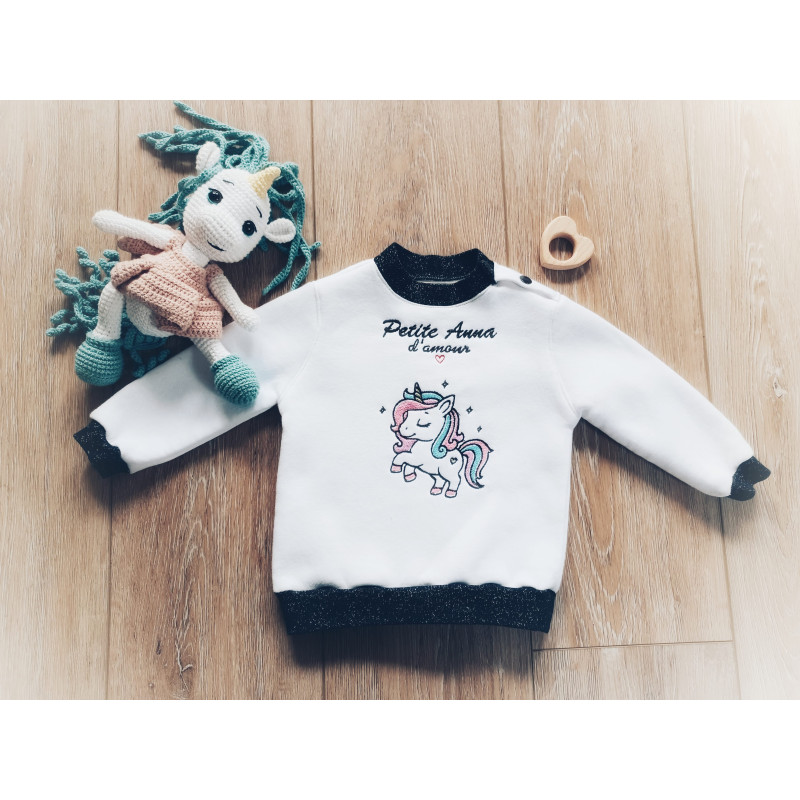 Sweats bébé personnalisés faits main en France - L'Atelier Priscillia