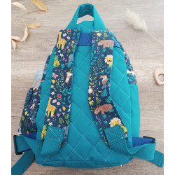 Sac à dos bébé brodé prénom - crèche, maternelle & sortie