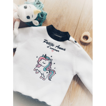 Sweats bébé personnalisés faits main en France - L'Atelier Priscillia