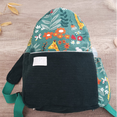 Sac à dos bébé brodé prénom - crèche, maternelle & sortie