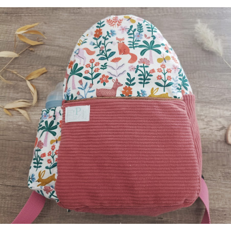 Sac à dos bébé brodé prénom - crèche, maternelle & sortie