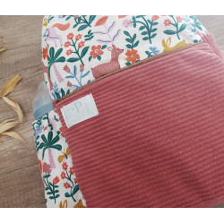 Sac à dos bébé brodé prénom - crèche, maternelle & sortie