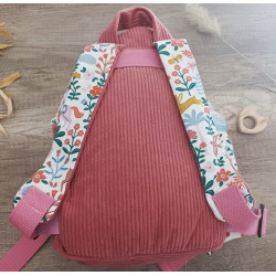 Sac à dos bébé brodé prénom - crèche, maternelle & sortie