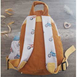 Sac à dos bébé brodé prénom - crèche, maternelle & sortie