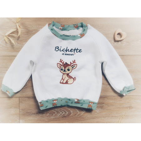 Sweats bébé personnalisés faits main en France - L'Atelier Priscillia