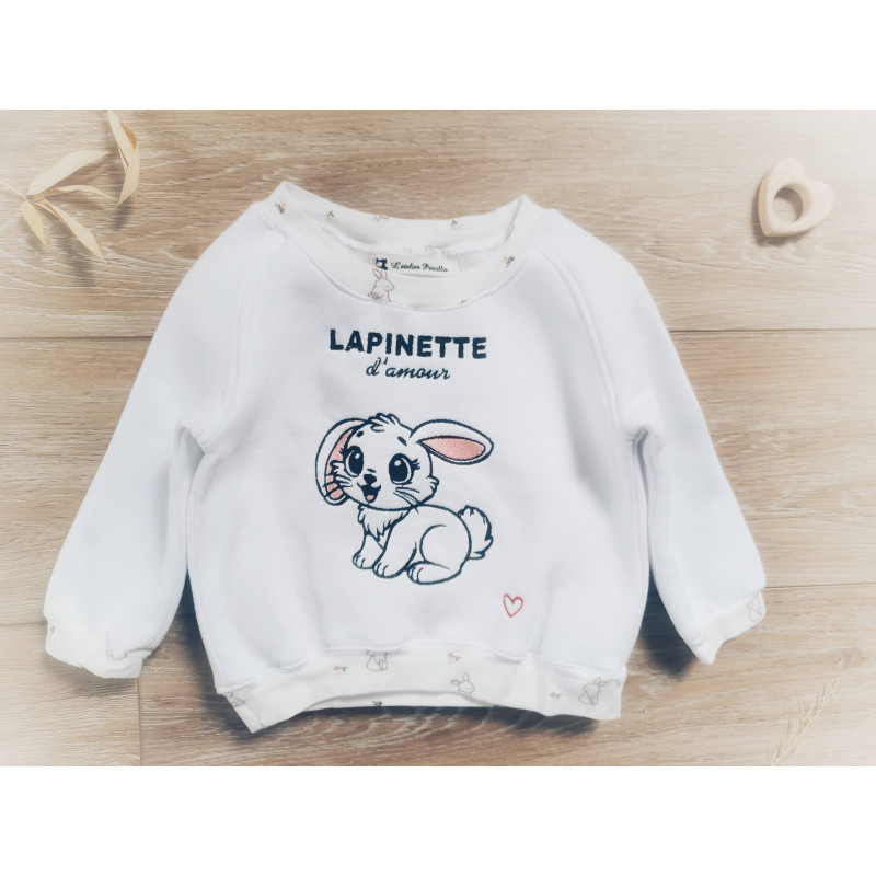 Sweats bébé personnalisés faits main en France - L'Atelier Priscillia