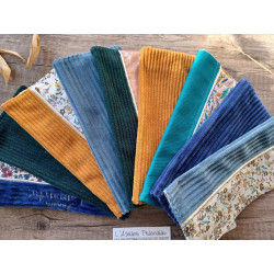 Protège Livret de Famille en Tissu Fait Main Brodé | Cadeau Mariage