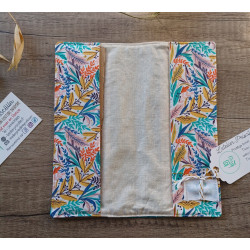 Protège Livret de Famille en Tissu Fait Main Brodé | Cadeau Mariage