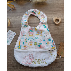 Bavoir personnalisé à broder