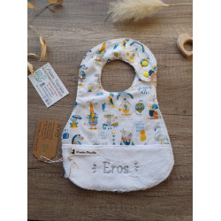 Bavoir personnalisé à broder