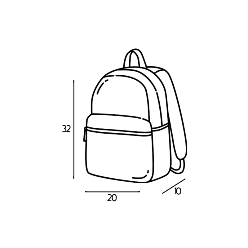 Sac à dos bébé brodé prénom - crèche, maternelle & sortie