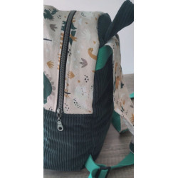 Sac à dos bébé brodé prénom - crèche, maternelle & sortie