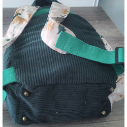 Sac à dos bébé brodé prénom - crèche, maternelle & sortie