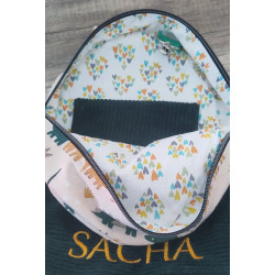 Sac à dos bébé brodé prénom - crèche, maternelle & sortie