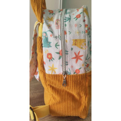 Sac à dos bébé brodé prénom - crèche, maternelle & sortie