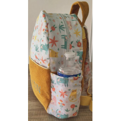 Sac à dos bébé brodé prénom - crèche, maternelle & sortie