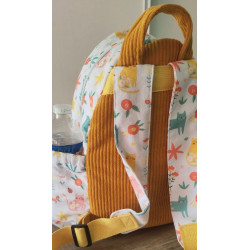 Sac à dos bébé brodé prénom - crèche, maternelle & sortie