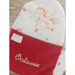 Sac à dos bébé brodé prénom - crèche, maternelle & sortie